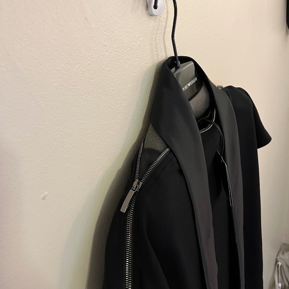 Emporio Armani Zip-Neck Milano Jersey Midi Dress - Picture 6 of 13